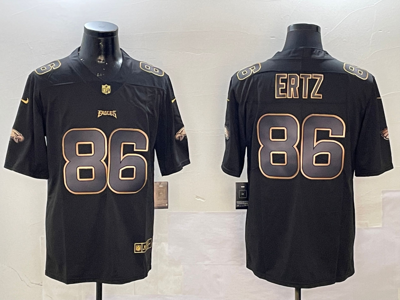 Men Philadelphia Eagles 86 Ertz black 2025 Nike NFL jersey style 0019